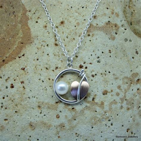 Sterling Silver And Pearl Necklace Art Nouveau Necklace Leaf Etsy Uk