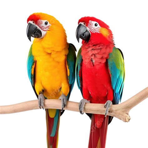 Beautiful Colored Parrots Parrot Animal Nature Png Transparent Image