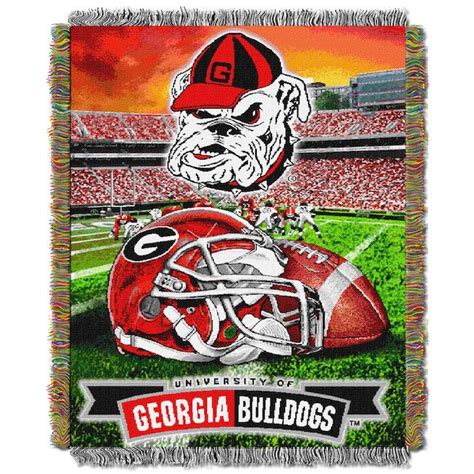Ncaa Georgia Bulldogs Home Field Advantage 48x 60 Tapestry Throw Buy