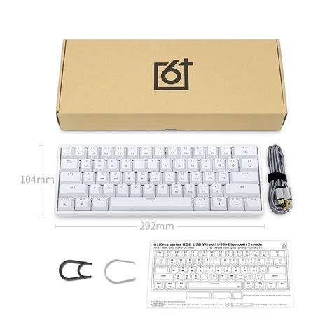 Buy Skyloong Gk61 Mechanical Keyboard 61 Keys Hot Swappable Gateron