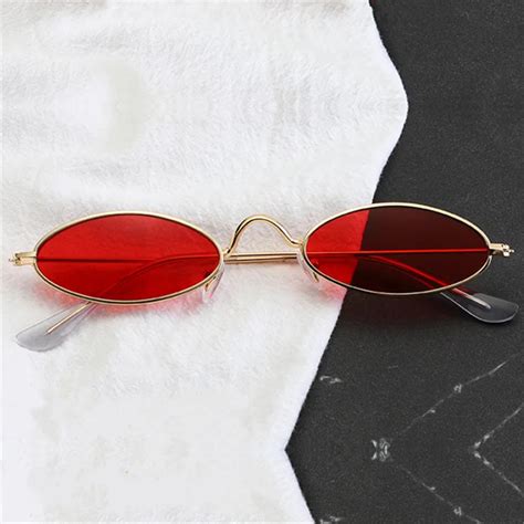 Nywooh Oval Sunglasses Women Luxury Brand Designer Shades Sun Glasses Men Metal Small Round