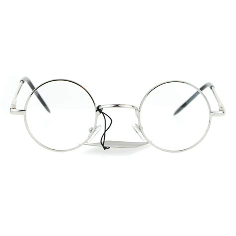 Snug Small Retro Vintage Hippie Round Circle Lens Eye Glasses Silver