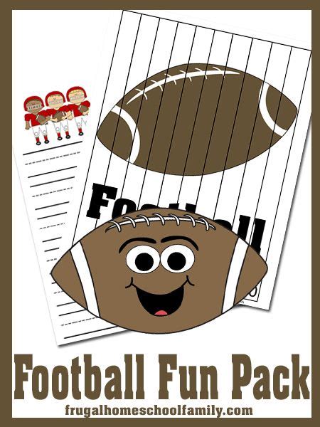 Free Fun Football Printable Pack Football Crafts Football Themes