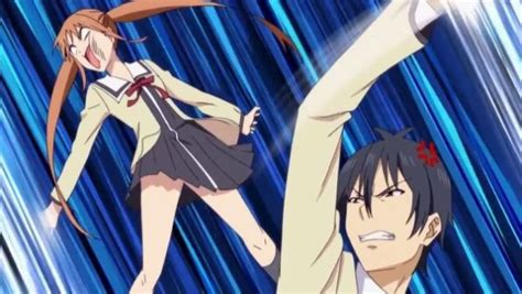 Anime Girl Punching Boy