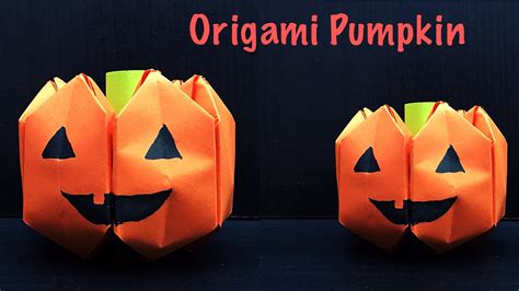 Diy Origami Pumpkin Paper Crafts For School Halloween Crafts For