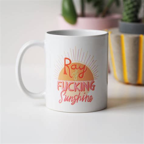 ray of fucking sunshine mug by sweetlove press