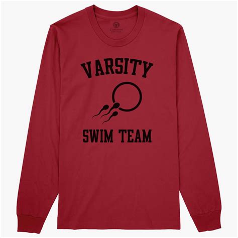 Varsity Swim Team Long Sleeve T Shirt Customon