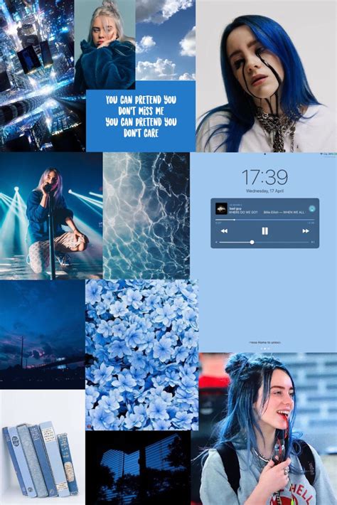 Billie eilish laptop stickers in 2020 snapchat stickers black. Billie Eilish Aesthetic Blue Wallpapers - Wallpaper Cave