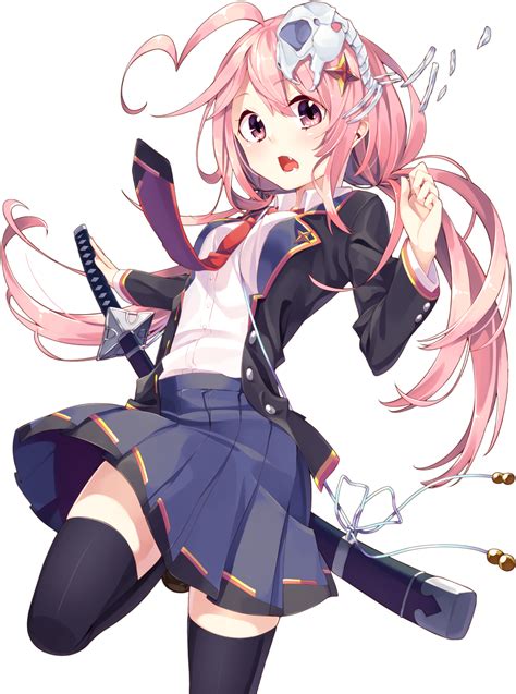Anime Girl Pink Hair Transparent Png Png Play