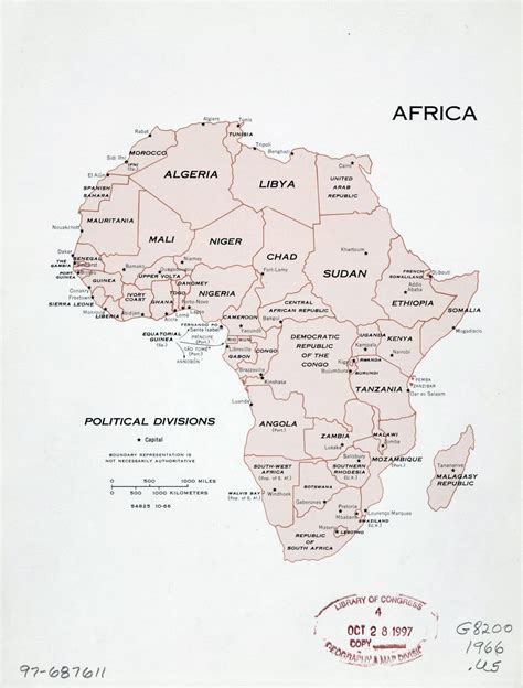 Large Detailed Political Divisions Map Of Africa With Capitals Images