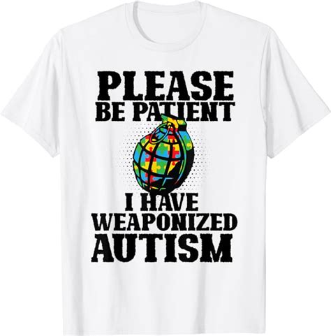 Be Patient I Have Weaponized Autism Puzzle Piece Kid Child