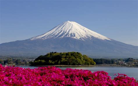 Wallpaper Japan Landscape Mount Fuji Hill Lake Reflection Sky