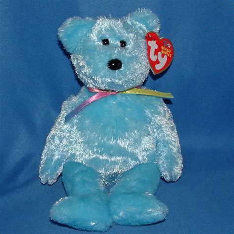 Ty Beanie Baby Sherbet Blue MWMT Bear 2002 EBay
