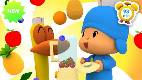 🍹 Pocoyo In English Learn To Mix Colors 93 Min Full Episodes
