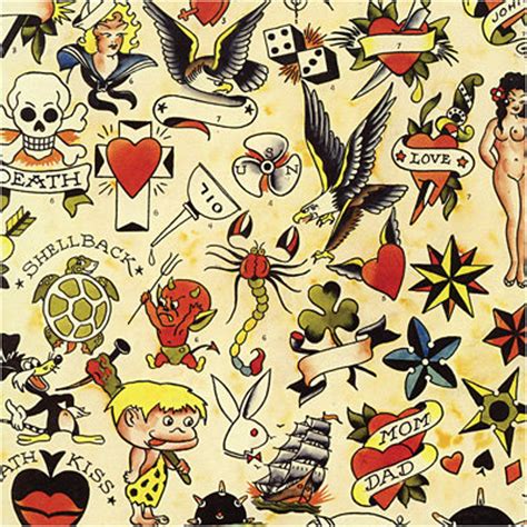 Sailor Jerry Vintage Tattoo Flash Poster Print Etsy