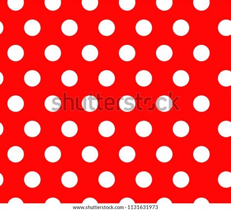 Red Dot Seamless Pattern Vector Stock Vector Royalty Free 1131631973