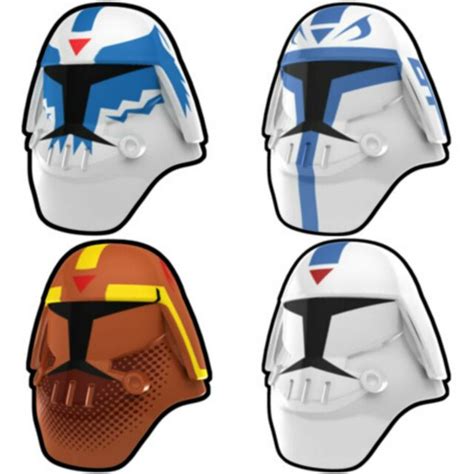 Custom Clone Cold Assault Trooper Helmet For Star Wars Minifigures