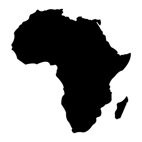 Simple Mapa De Esquema Del Mapa De Croquis Del Mapa De África En