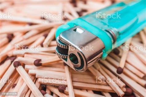 Lighter And Matches Different Ways To Get Fire Stock Photo Download