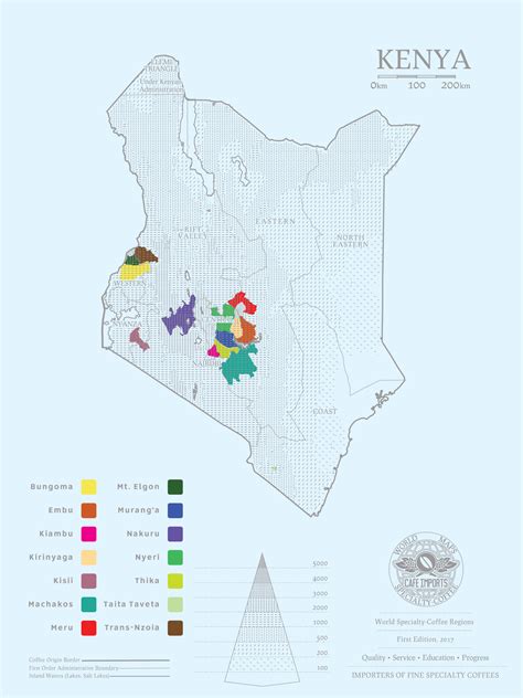 Map Kenya Country Share Map