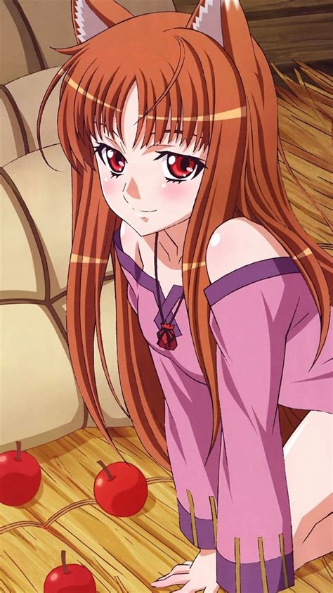 Red Hair Anime Girl Fox Apples 750x1334 Iphone 8766s