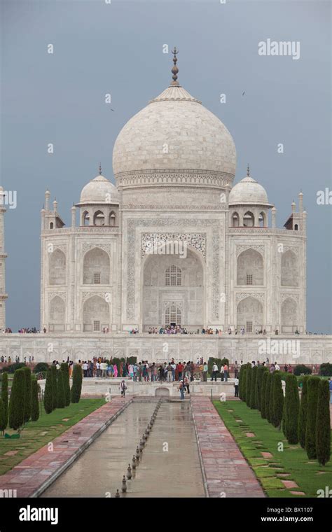 Taj Mahal Monument Agra India Architecture Uttar Mongol Panoramic