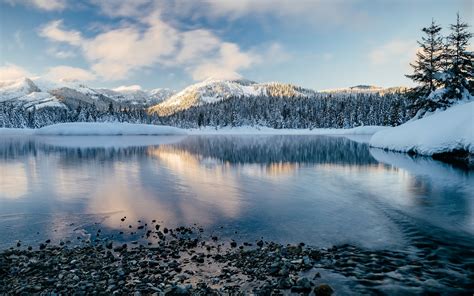 Landscape Photography Nature Lake Mountains Forest Morning