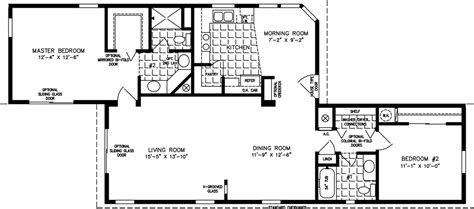 1000 to 1199 Sq Ft Manufactured and Mobile Home Floor ...