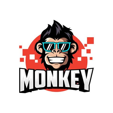 Cool Monkey Logo Design Vector Illustrator 6627180 Vector Art At Vecteezy
