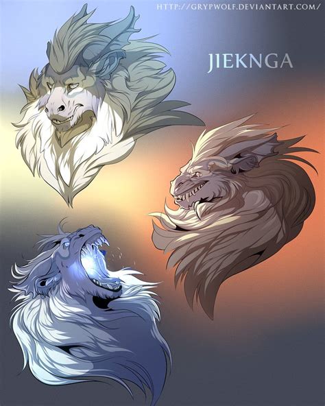 Jieknga By Grypwolf On Deviantart Creature Drawings Creature Design