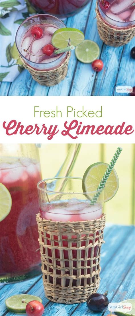 Easy Breezy Summer Drinks Cherry Limeade Cherry Limeade Recipe Limeade