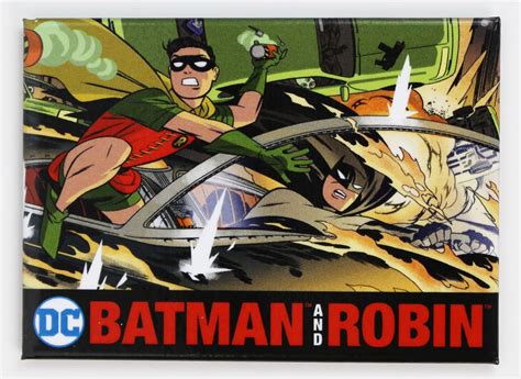Batman And Robin Fridge Magnet Gotham City Superman Batman Robin Dc