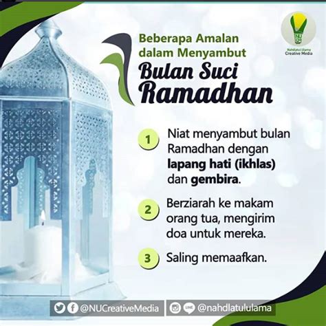 3 Amalan Sunnah Menyambut Bulan Ramadhan Al Fath Blog