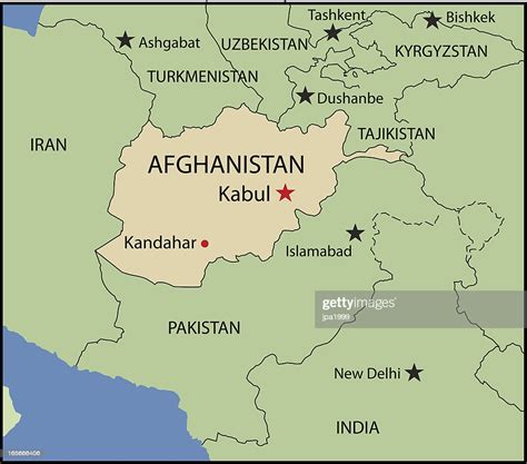 Afganistán oficialmente república islámica de afganistán, es un país sin salida al mar ubicado en el corazón de asia. Mapa Do Afeganistão Ilustração de stock - Getty Images