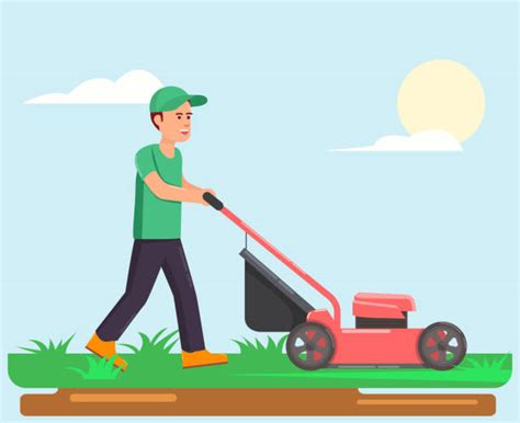 Mowing Lawn Illustrations Royalty Free Vector Graphics And Clip Art Istock
