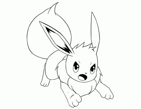 Pokemon Coloring Pages Eevee Evolutions Together Clip Art Library