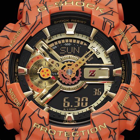 Here are all the details about the new watch! Casio - Montre G-Shock x Dragon Ball Z GA-110JDB-1A4ER ...