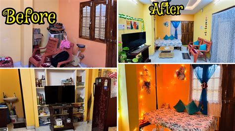 Middle Class Indian Living Room Makeover Living Room Makeover In Low Budget Living Room