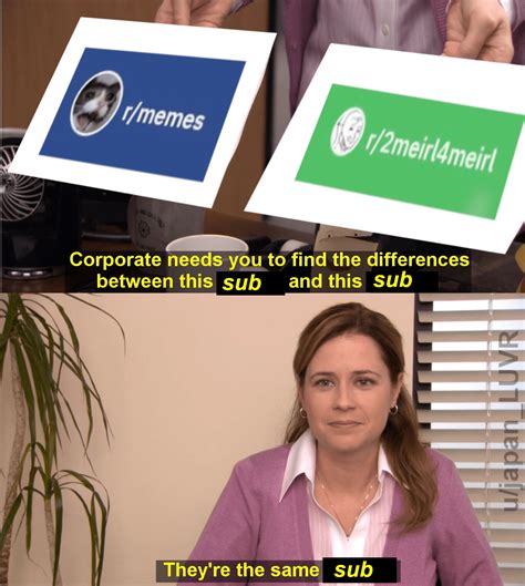 corporate wants you to find the difference via r memes funny memes content