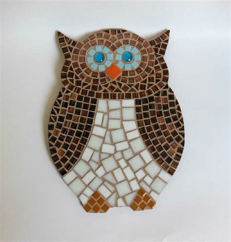 Mosaic Owl Big Mosaic Owl Hanging Mosaic Owl