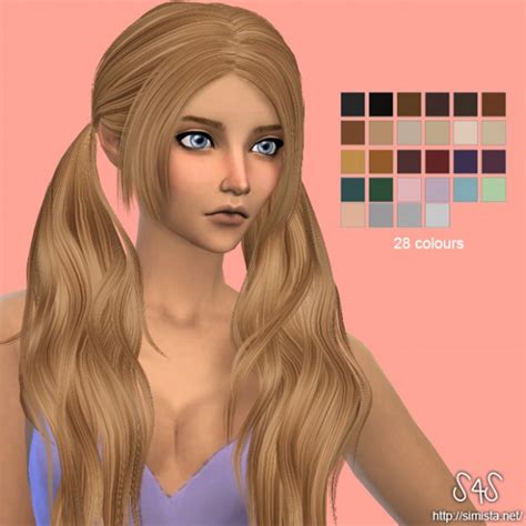 Sims 4 Hairs Simista Stealthic Babydoll Hairstyle Retextured