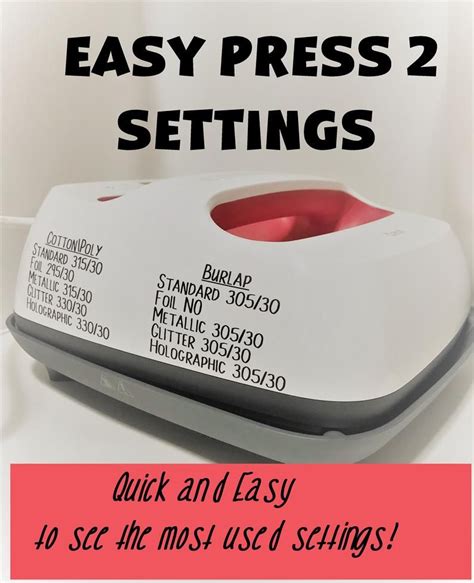 Easypress 2 Heat Settings Svg Etsy Cricut Explore Projects Cricut