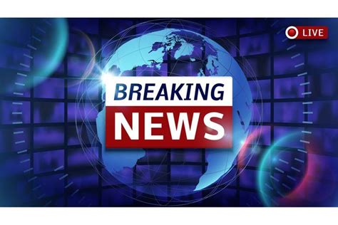Breaking News Broadcast Vector Futuristic Background With Wo 868049