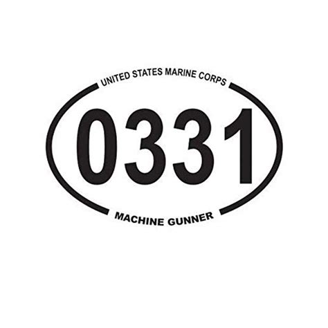 Buy United States Marine Corps Mos 0331 Infantry Machine Ner Oval Usmc