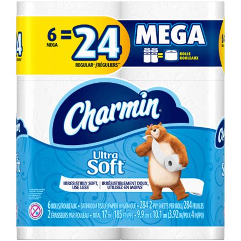 Charmin Toilet Paper Ultra Soft 264 Sheets Per Roll 6 Rolls Ralphs