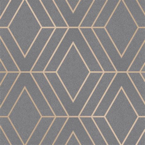 Pulse Diamond Geometric Wallpaper Textured Glitter Metallic Luxury Fine