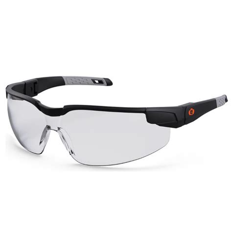 Ergodyne 50060 Dellenger Clear Lens Matte Black Safety Glasses