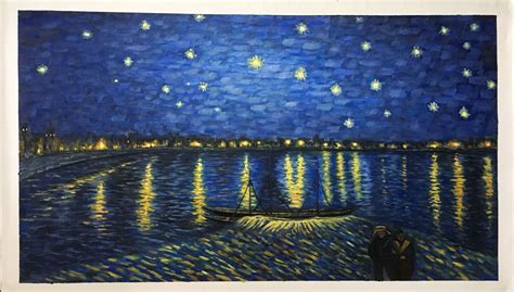 Van Gogh Starry Night Oil Painting Reproduction Riset