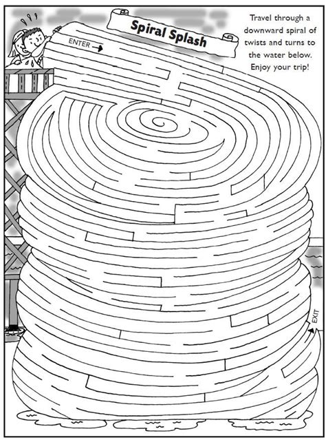 Welcome To Dover Publications Mazes For Kids Hard Mazes Maze Worksheet