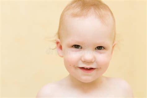 Happy Baby Face Close Up Stock Photo Image Of Caucasian 4594012